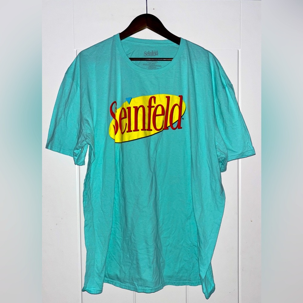 VTG Seinfeld Men Cotton Short Sleeve Tee Shirt 3XL Nostalgic Retro 80's Comedic